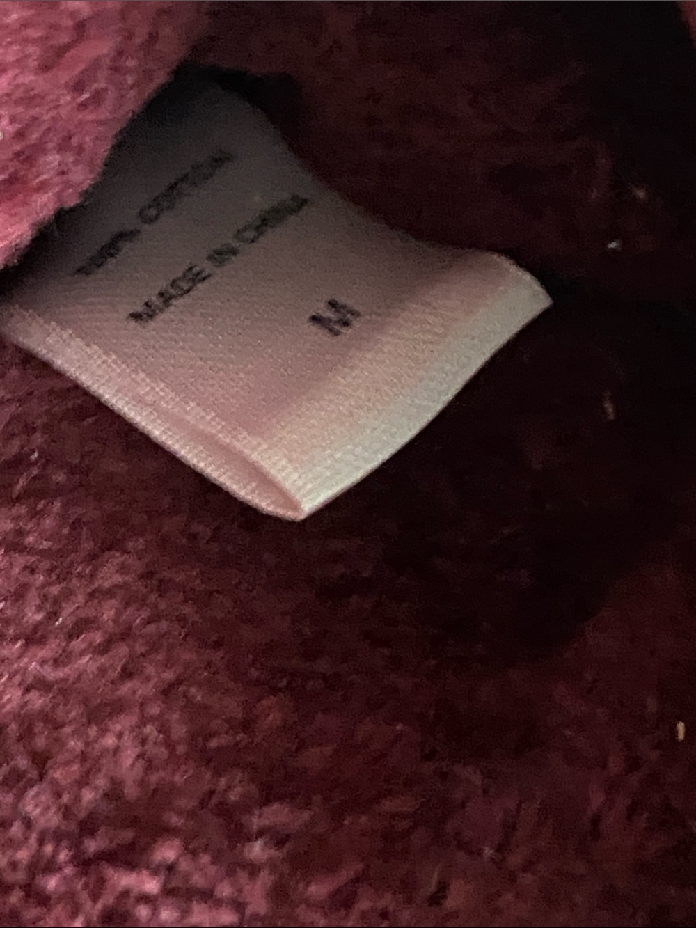 Victoria's Secret Women’s Plush Platform Slippers- Burgundy Size Medium - Picture 5 of 8